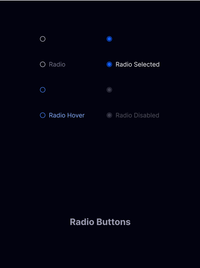 Radio buttons